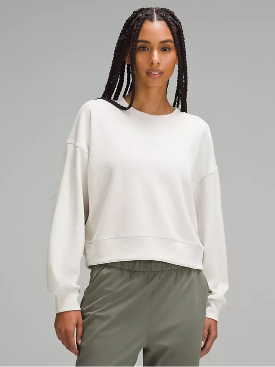lululemon athletica Tops - Lululemon Softstreme Perfectly Oversized Cropped Crew